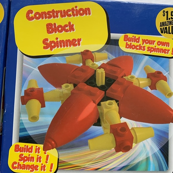 Grant & Bowman Construction Block Spinner Toys 3 Boxes New - Picture 2 of 5
